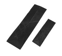 Saluaqui Juego de Cucharas Medidoras de 3 Pulgadas, Utensilios de Cocina Planos Plegables para Cocinar y Hornear, Material PP, Incluye Herramientas de Medición Pequeñas y Grandes (BLACK)
