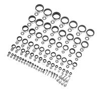 Saluaqui Kit de guías para caña de pescar, acero inoxidable y cerámica | anillos de punta y laterales, para surfcasting y telescópicas, compatible con cañas estándar, montaje firme