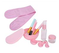 Saluaqui Kit de Máscara Facial de Bricolaje con Tazón, Cepillo, Cuchara y Barra de Máscara - 12pcs Herramienta de Cuidado Facial para el Hogar Juego para Rutinas de Belleza de Bricolaje