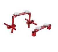 Saluaqui Kit de Montaje de Carcasa Magnético de Aluminio para HSP 1/10 RC Racing Car - Sky Blue | Diseño de Sigilo y Imanes Fuertes con ángulos Ajustables | Aleación de Aluminio CNC (Rojo)