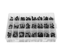 Saluaqui Kit de Surtido de Transistores Versátil NPN PNP 840pcs - 2N2222A -BC558 para Proyectos Electrónicos de Bricolaje, Transistores de Silicio de Tres Pines, Esenciales para Aficionados y