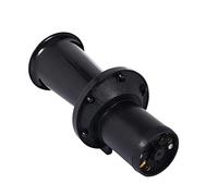 Saluaqui Klaxon 24v Ahoogah 12V 110DB Sirena de Bocina de Camión para Automóvil Antiguo Vintage AHH OOO GAH Sonido Retro Ooga Rojo para Vehículos y Entusiastas (BLACK)