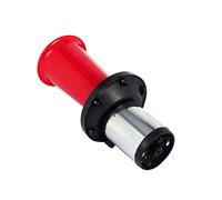 Saluaqui Klaxon 24v Ahoogah 12V 110DB Sirena de Bocina de Camión para Automóvil Antiguo Vintage AHH OOO GAH Sonido Retro Ooga Rojo para Vehículos y Entusiastas (rojo)