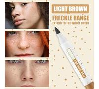 Saluaqui Lápiz de Pecas Maquillaje de Pecas Falsas Lápiz de Puntos 2 | Bolígrafo de maquillaje con pecas falsas, duradero, tonos marrones claros y oscuros, fácil de aplicar para un aspecto