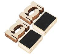 Saluaqui Letreros de Pizarra de Madera, Juego de 2 Rectángulos Pequeños para Bodas, Fiestas, Tarjetas de Lugar para Eventos, Manualidades, Decoración