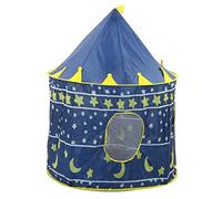 Saluaqui Los Niños Encantadores Juegan con Tela Oxford para la Diversión Interior Al Aire Libre - Princess Castle Playhouse Toy para Niños, Configuración Fácil y Carpa Portátil, Azul (Blue)