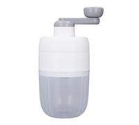 Saluaqui Manual Eficiente Trituradora de Hielo con Manivela Ergonómica de Mano | Creador de Cono de Nieve Portátil | Diseño de Limpieza Fácil y Resistente Al Impacto para Uso Doméstico - Blanco