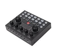 Saluaqui Mezclador de Sonido de Doble Canal USB Live Sound Mixer para Juegos de PC y Transmisión en Vivo