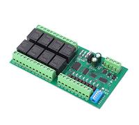 Saluaqui Módulo de relé de 8 Canales con Respuesta Rápida y Función de Bloqueo Automático Tablero de relé con Restablecimiento de Hardware Ideal para Aplicaciones de 24 V CC y Control de