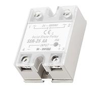 Saluaqui Módulo de relé de Estado Sólido 25A Entrada AC-AC 80-250V Salida de CA 24-480V CA con Cubierta de Plástico Aislante para un Rendimiento Eficiente