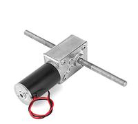 Saluaqui Motor de Engranaje Reductor de Velocidad de Metal de Doble Eje de 24 V Rosca Derecha M8 Ingeniería de Construcción de Alto Rendimiento Ideal para Aplicaciones de Robótica y Automatización