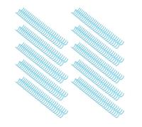 Saluaqui Peine de Unión Personalizable con 30 Anillos para Papel A4 B5 A5 - Spine de Plástico de 19 Mm, 150 Hojas de Capacidad para la Unión de Documentos Profesionales (Azul transparente)