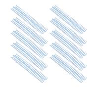 Saluaqui Peine de Unión Personalizable con 30 Anillos para Papel A4 B5 A5 - Spine de Plástico de 19 Mm, 150 Hojas de Capacidad para la Unión de Documentos Profesionales (azul claro)