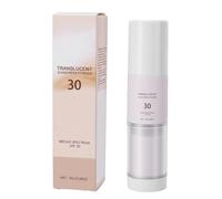 Saluaqui Pincel en Polvo Fijador de Protector Solar, Polvo Facial Mate con Control de Aceite con Cepillo Portátil para Retoque de Maquillaje