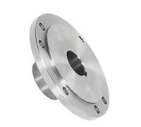 Saluaqui Placa de Respaldo de Mandril de Torno Brida de Mandril de Torno de 125 Mm Brida de Conexión de de Acero de Alto Manganeso para K11 125 K12 K72 Fácil Instalación Tubo de Escape de 30 Mm/.2