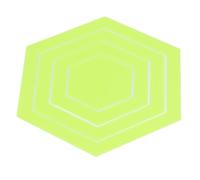 Saluaqui Plantilla de Acolchado Acrílico Multifuncional Conjunto de Plantilla Hexadecimal con Diseño Claro para Costura, Dibujo, corte: Incluye 4 Piezas de Reglas de Ropa Hexadecimales Portátiles
