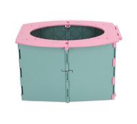 Saluaqui Portable Potty Potty Plegable Viajes Baby Baby con Fácil Transporte para Acampar y Conducir a Larga Distancia - Material de PP Verde para una Fácil Limpieza y Almacenamiento (verde rosa)