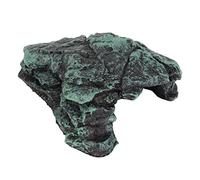 Saluaqui Realista Reptile Rock Hide Cave Shelter para la Decoración del Terrario Hecho de Resina Resistente Segura para Pequeños Reptiles