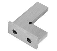 Saluaqui Regla de ángulo Recto de Alta Precisión de 90 Grados con asientos: Herramienta de Ingeniero de Acero Al Carbono para Medición de Precisión y Uso del Taller (Nivel 2 50x40)