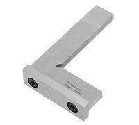 Saluaqui Regla de ángulo Recto de Alta Precisión de 90 Grados con asientos: Herramienta de Ingeniero de Acero Al Carbono para Medición de Precisión y Uso del Taller (Nivel 2 75x50)
