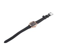 Saluaqui Reloj de Cuarzo analógico para Mujer de Estilo clásico Elegante, con Correa de PU Negra, Esfera Blanca y Caja de aleación, Hebilla Ajustable y precisión confiable
