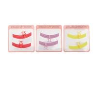 Saluaqui Separador de Pestañas de Silicona Set de 3 Pares Rojo Amarillo