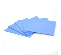 Saluaqui Silicone Thermal Conductivity Pad 100x100x1,5mm 5 Unidades para | Excelente conductividad térmica Fácil de aplicar Adecuado para CPU GPU y LED Material de silicona suave 5 almohadillas