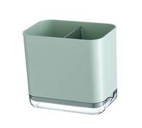 Saluaqui Soporte para Utensilios Multifuncional, Escurridor de Cubiertos, Diseño de Compartimento para Palillos, Cucharas y Tenedores, Plástico que Ahorra Espacio, Elegante Color Verde (GREEN)