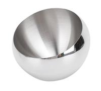 Saluaqui Tazón de Servicio de Acero Inoxidable en la Boca inclinada: Material Pulido 304, Limpieza Fácil, Uso Versátil en Cocinas, Tamaño Mediano para Ensaladas, Bocadillos, Frutas (#1)