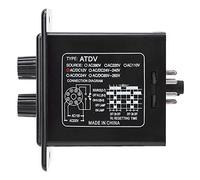 Saluaqui Temporizador de Encendido y Apagado Perilla de relé Interruptor de Tiempo de Control ATDV YC 6S 60M Temporizador de Retardo para Circuitos de Control Automatizados (DC12V)
