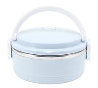 Saluaqui Térmica Caja Aislada Portátil de una Sola Capa de Acero Inoxidable con Hebilla Ideal para Niños y Adultos Diseño Liviano a Prueba de Fugas para el Trabajo Escolar y Picnics Gr (BLUE)