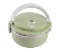 Saluaqui Térmica Caja Aislada Portátil de una Sola Capa de Acero Inoxidable con Hebilla Ideal para Niños y Adultos Diseño Liviano a Prueba de Fugas para el Trabajo Escolar y Picnics Gr (GREEN)