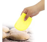 Saluaqui Versátil 3pcs Repaspadores de Hornear - Spatulas de Pastelería Suave y Raspadores de Crema para Uso de la Cocina - Material de PP de Grado Alimenticio en Rosa (YELLOW)