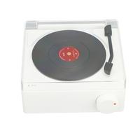 Saluaqui Vintage 5.3 Player de Récord de Registro con Despertador, Diseño Clásico y 3 Modos de Reproducción para Uso de Hogares y Viajes (White)