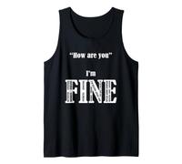 Salud Mental Check In Sentimientos Ocultos Estoy Bien Conciencia Camiseta sin Mangas
