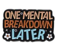 Salud mental: Pin de esmalte con "enfermedad invisible" broche, alfiler, joyería de mochila, Klein, Metal no precioso