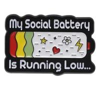 Salud mental: Pin de esmalte con "enfermedad invisible" broche, alfiler, joyería de mochila, Klein, Metal no precioso