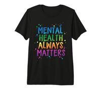 Salud Mental Siempre Importa Arcoíris Conciencia Camiseta Premium