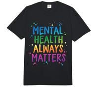 Salud Mental Siempre Importa Arcoíris Conciencia Comfort Colors Adult Heavyweight T-Shirt