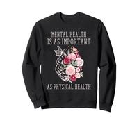 Salud Mental y Física Igualdad Floral Cerebro Arte Sudadera