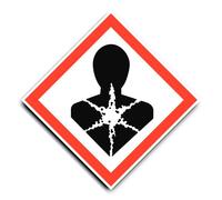 Salud perjudicial, símbolo de peligro: pictograma de peligro UN/GHS - Pegatina: 25 cm, 1 unidad