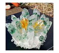 Salud y hogar Natural Ghost Ghost Crystal Cluster Original Piedra Curación Reiki Anaranjado Cristales Minerales Espécimen Decoración del hogar