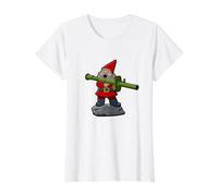 Saluda A MI PEQUEÑO Amigo - Bazooka Camiseta gráfica económica, Mujer, Blanco, L