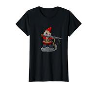 Saluda A MI PEQUEÑO Amigo - MG42 Camiseta gráfica económica, Mujer, Negro, XL