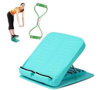 Saludea Flex Board, Adjustable Portable Incline Board and Calf Stretcher, Portable Slant Boards for Calf, Ankle and Foot Stretching, 300 Lbs Capacity, Anti-Slip Surface (Blue)