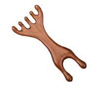 Saludea Meridian Comb, Golden Sandalwood Massage Claws, Multi-Functional Handheld Combs, for Scalp, Face, Eye, Nose, Jaw, Neck & Shoulder, Massager Brush Meridians (1pcs * Five-claw)