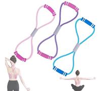 Saludea Resistance Band, Figure 8 Resistance Band with Handles, Yoga Gym Fitness Pulling Rope for Home, Gym, Stretch Fitness Strap for Full-Body Workouts, Stretching, Flexibility (Mix)