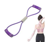 Saludea Resistance Band, Saludea Figure 8 Resistance Band, Figure for Full-Body Workouts, Perfect for Strength Training, Stretching, and Home Fitness (Purple)