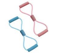 Saludea Resistance Band with Handles, Figure 8 Stretch Fitness Strap for Full-Body Workouts, Strength Training, Flexibility, Home Gym & Travel Exercise Equipment