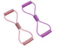 Saludea Resistance Band with Handles, Figure 8 Stretch Fitness Strap for Full-Body Workouts, Strength Training, Flexibility, Home Gym & Travel Exercise Equipment